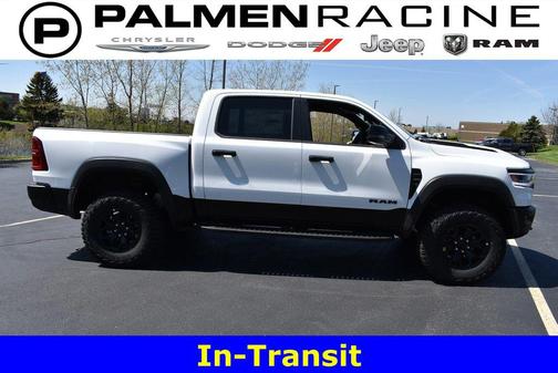 Bright White Clearcoat 2026 RAM 1500 RHO Crew Cab 4x4 5'7' Box