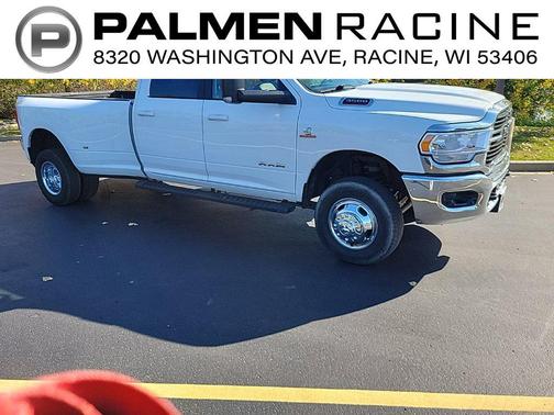 Bright White Clearcoat 2020 RAM 3500 Big Horn Crew Cab 4x4 8' Box