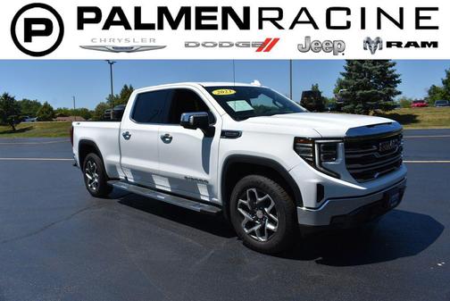 Summit White 2023 GMC Sierra 1500 SLT