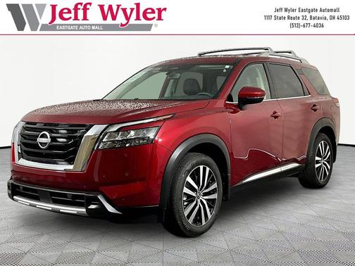 Scarlet Ember Tintcoat 2025 Nissan Pathfinder Platinum FWD