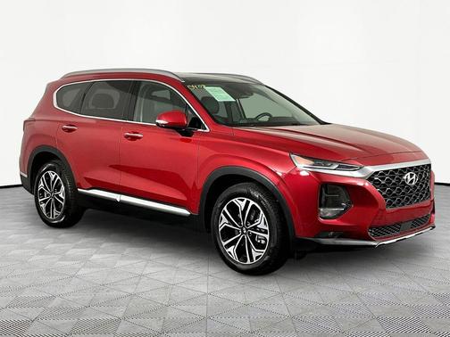 Scarlet Red 2019 Hyundai SANTA FE Ultimate 2.0T