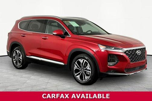 Scarlet Red 2019 Hyundai SANTA FE Ultimate 2.0T