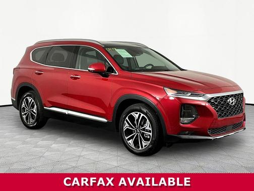Scarlet Red 2019 Hyundai SANTA FE Ultimate 2.0T