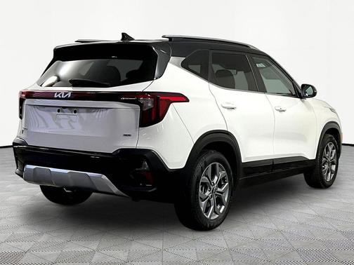 Clear White/Black Roof 2024 Kia Seltos S