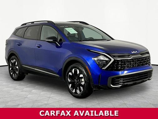 Sapphire Blue 2023 Kia Sportage X-Line