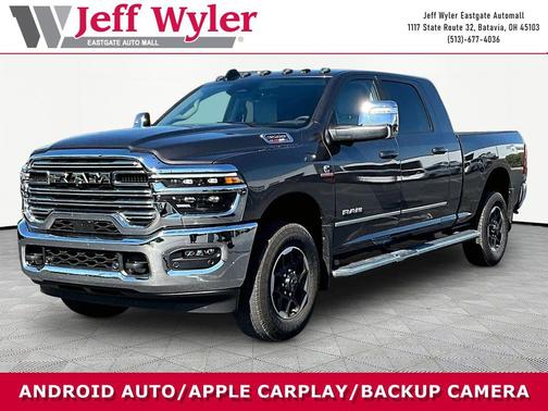 Granite Crystal Metallic Clearcoat 2025 RAM 3500 Laramie Mega Cab 4x4 6'4' Box