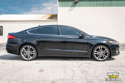 Black 2019 Ford Fusion Titanium