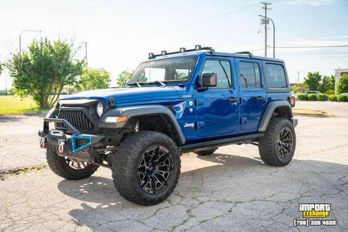 Blue 2018 Jeep Wrangler Unlimited Sport S