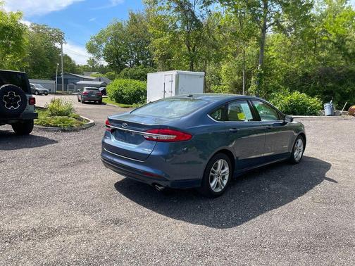 Blue Metallic 2018 Ford Fusion Hybrid S