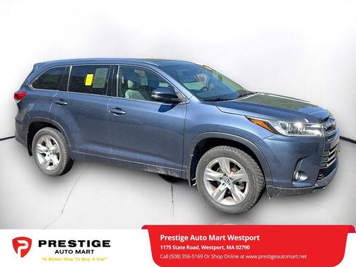 Shoreline Blue Pearl 2017 Toyota Highlander Limited