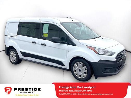 Frozen White 2022 Ford Transit Connect XL Cargo Van
