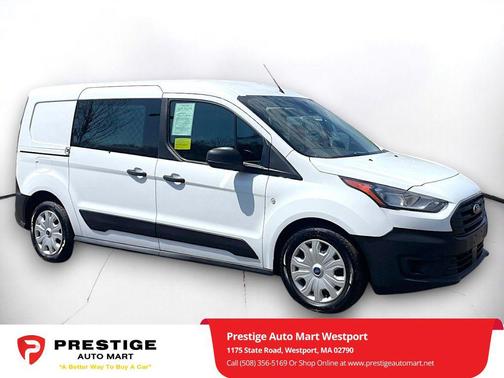 Frozen White 2022 Ford Transit Connect XL Cargo Van