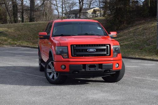 Red 2013 Ford F-150 FX4 Truck