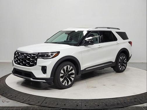 STAR WHITE MET TRI-COAT 2026 Ford Explorer Platinum