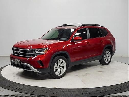 Red Metallic 2021 Volkswagen Atlas 3.6L SE w/Technology