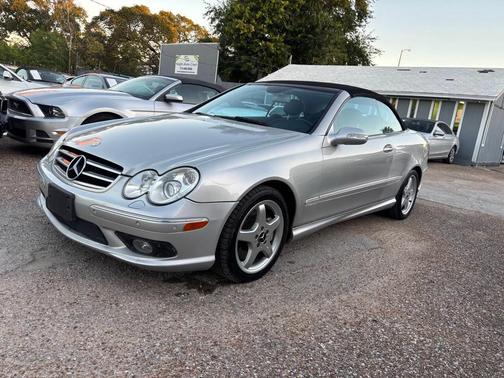 Silver 2004 Mercedes-Benz CLK-Class 500 Cabriolet