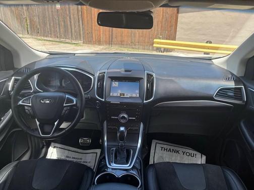 White Platinum Metallic Tri-Coat 2018 Ford Edge Sport