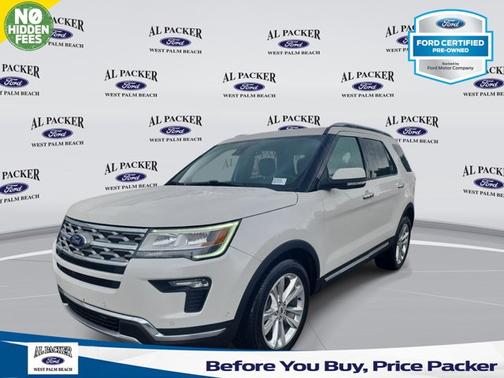 WHITE PLATINUM MET TRI-COAT 2018 Ford Explorer LIMITED