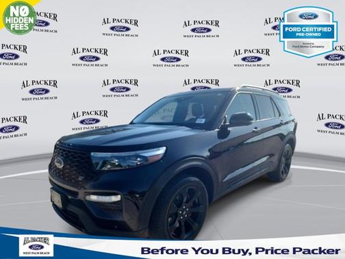 AGATE BLACK METALLIC 2021 Ford Explorer ST