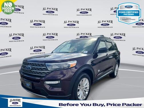 JEWEL RED MET TINTED CC 2023 Ford Explorer KING RANCH