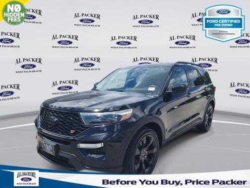 AGATE BLACK METALLIC 2022 Ford Explorer ST
