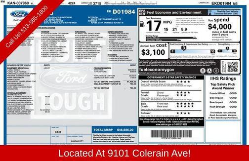 White Platinum Clearcoat Metallic 2014 Ford F-150 Lariat