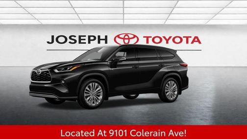 Midnight Black 2026 Toyota Highlander Platinum