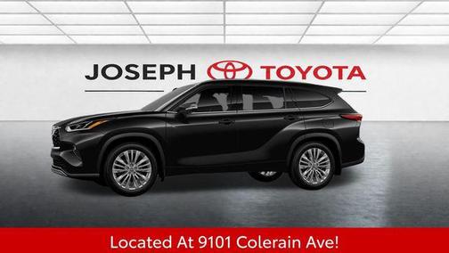 Midnight Black 2026 Toyota Highlander Platinum