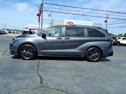 Gray 2025 Toyota Sienna XSE 7 Passenger