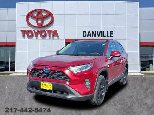 Red 2019 Toyota RAV4 Hybrid XLE