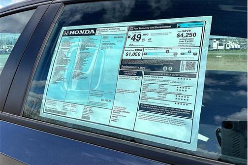 2025 Honda Civic Hybrid Sport Touring