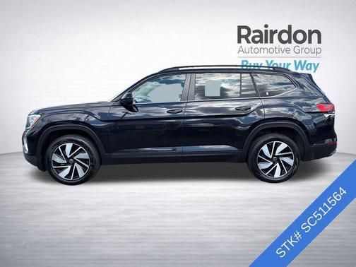 Deep Black Pearl 2025 Volkswagen Atlas 2.0T SE w/Technology 4MOTION