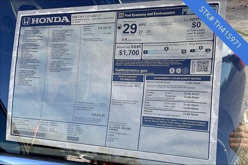 2026 Honda CR-V LX AWD