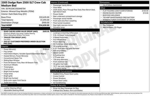 2005 Dodge Ram 2500 SLT Quad Cab
