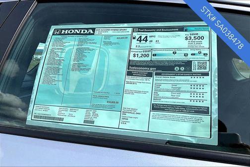 2025 Honda Accord Hybrid Base