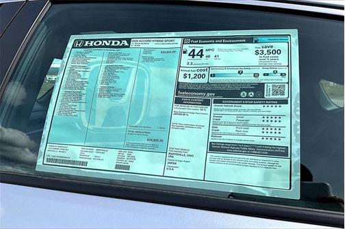 2025 Honda Accord Hybrid Base