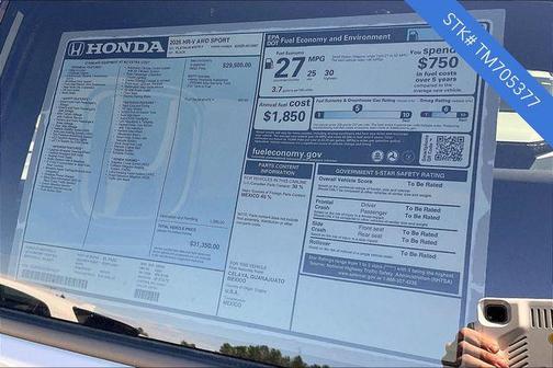 2026 Honda HR-V AWD Sport