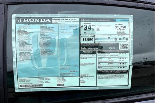 2025 Honda Civic Sport