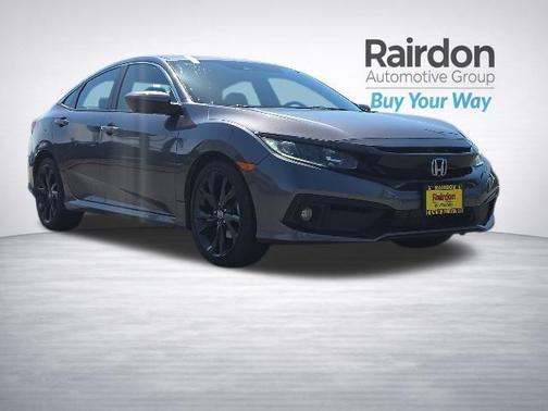 Modern Steel Metallic 2020 Honda Civic Sport