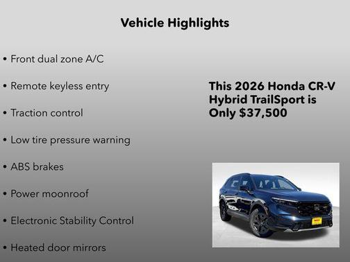 2026 Honda CR-V Hybrid TrailSport AWD