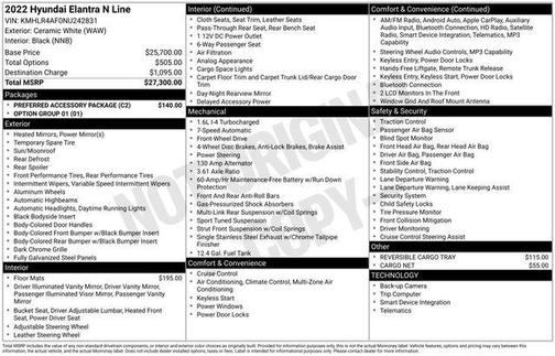 2022 Hyundai ELANTRA N Line