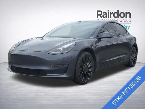 Midnight Silver Metallic 2022 Tesla Model 3 Performance