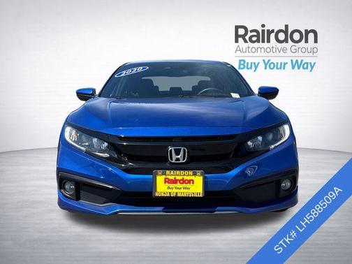 Aegean Blue Metallic 2020 Honda Civic Sport
