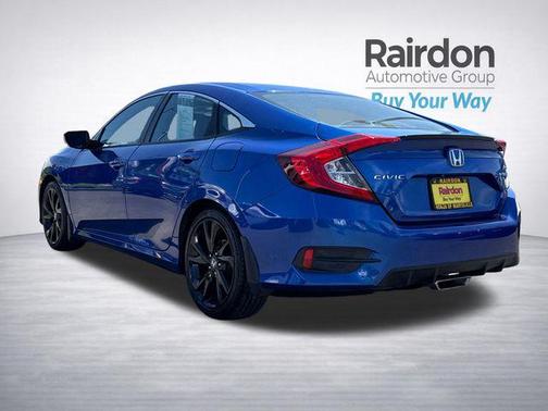 Aegean Blue Metallic 2020 Honda Civic Sport