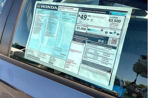 2026 Honda Civic Hybrid Sport