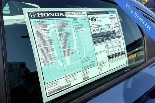 2026 Honda Civic Hybrid Sport Touring