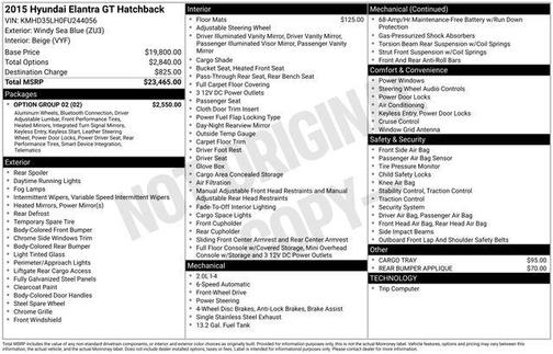 2015 Hyundai Elantra GT Base