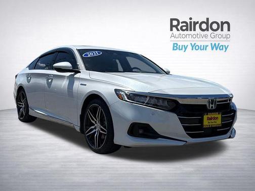 Platinum White Pearl 2021 Honda Accord Hybrid Touring