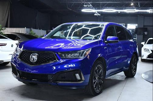 Apex Blue Pearl 2020 Acura MDX 3.5L Technology & A-Spec Pkgs