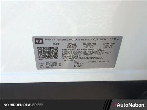 Summit White 2024 Chevrolet Blazer EV eAWD RS